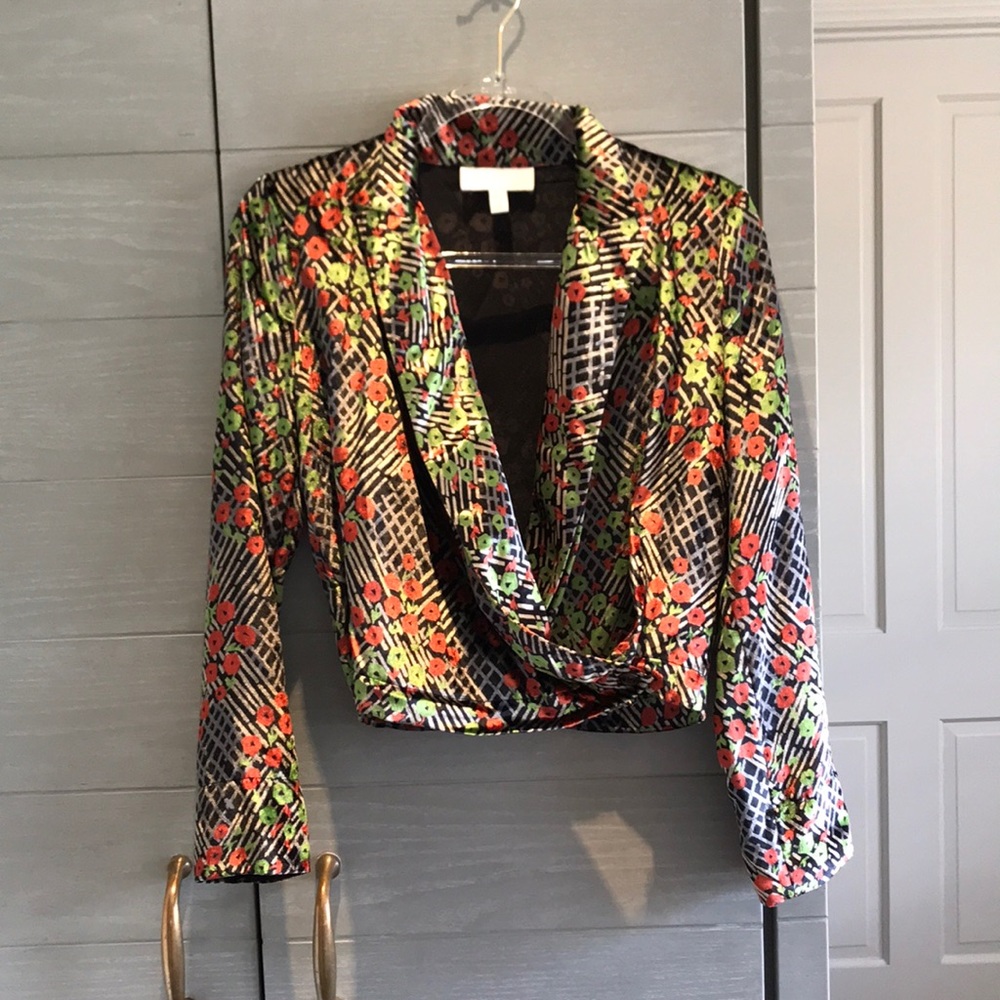 Anthropologie crushes velvet jacket / top sz 0
